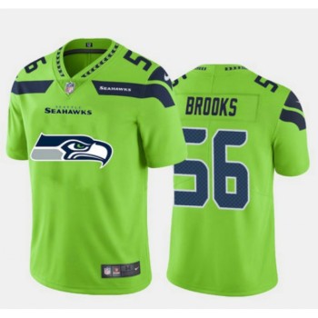 Men's Seattle Seahawks #56 Jordyn Brooks Green 2020 Team Big Logo Limited Stitched Jersey Men's Seattle Seahawks #56 Jordyn Brooks Green 2020 Team Big Logo Limited Stitched Jersey