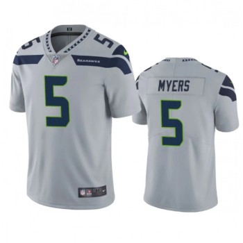 Men's Seattle Seahawks #5 Jason Myers Grey Vapor Untouchable Limited Stitched Jersey Men's Seattle Seahawks #5 Jason Myers Grey Vapor Untouchable Limited Stitched Jersey