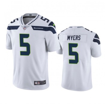 Men's Seattle Seahawks #5 Jason Myers White Vapor Untouchable Limited Stitched Jersey Men's Seattle Seahawks #5 Jason Myers White Vapor Untouchable Limited Stitched Jersey