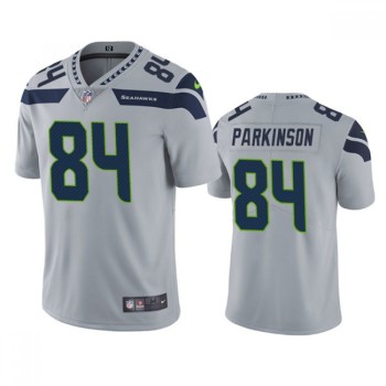 Men's Seattle Seahawks #84 Colby Parkinson Grey Vapor Untouchable Limited Stitched Jersey Men's Seattle Seahawks #84 Colby Parkinson Grey Vapor Untouchable Limited Stitched Jersey