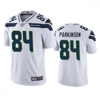 Men's Seattle Seahawks #84 Colby Parkinson White Vapor Untouchable Limited Stitched Jersey Men's Seattle Seahawks #84 Colby Parkinson White Vapor Untouchable Limited Stitched Jersey