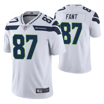 Men's Seattle Seahawks #87 Noah Fant White Vapor Untouchable Limited Stitched Jersey Men's Seattle Seahawks #87 Noah Fant White Vapor Untouchable Limited Stitched Jersey