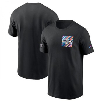 Men's Seattle Seahawks Black 2023 Crucial Catch Sideline Tri-Blend T-Shirt Men's Seattle Seahawks Black 2023 Crucial Catch Sideline Tri-Blend T-Shirt