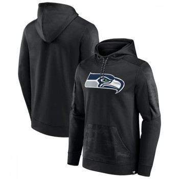 Men's Seattle Seahawks Black On The Ball Pullover Hoodie Men's Seattle Seahawks Black On The Ball Pullover Hoodie