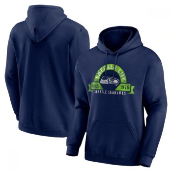 Men's Seattle Seahawks Navy Pullover Hoodie Men's Seattle Seahawks Navy Pullover Hoodie