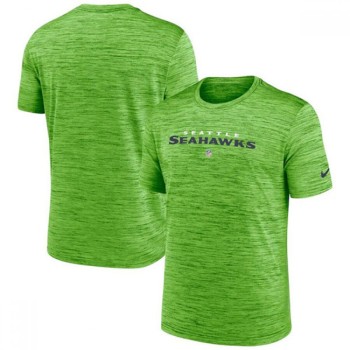 Men's Seattle Seahawks Neon Green Velocity Performance T-Shirt Men's Seattle Seahawks Neon Green Velocity Performance T-Shirt