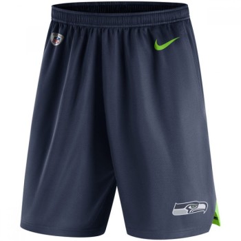 Men's Seattle Seahawks Navy Knit Performance Shorts Men's Seattle Seahawks Navy Knit Performance Shorts