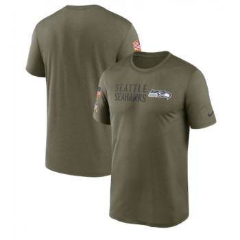 Men's Seattle Seahawks Olive 2022 Salute to Service Legend Team T-Shirt Men's Seattle Seahawks Olive 2022 Salute to Service Legend Team T-Shirt