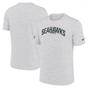 Men's Seattle Seahawks White Sideline Velocity Stack Performance T-Shirt Men's Seattle Seahawks White Sideline Velocity Stack Performance T-Shirt