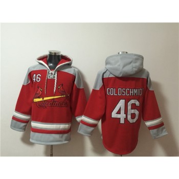 Men's St.Louis Cardinals #46 Paul Goldschmidt Ageless Must-Have Lace-Up Pullover Hoodie Men's St.Louis Cardinals #46 Paul Goldschmidt Ageless Must-Have Lace-Up Pullover Hoodie