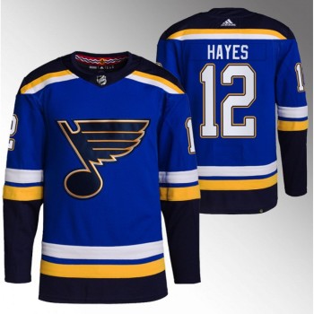 Men's St. Louis Blues #12 Kevin Hayes Blue Stitched Jersey Men's St. Louis Blues #12 Kevin Hayes Blue Stitched Jersey