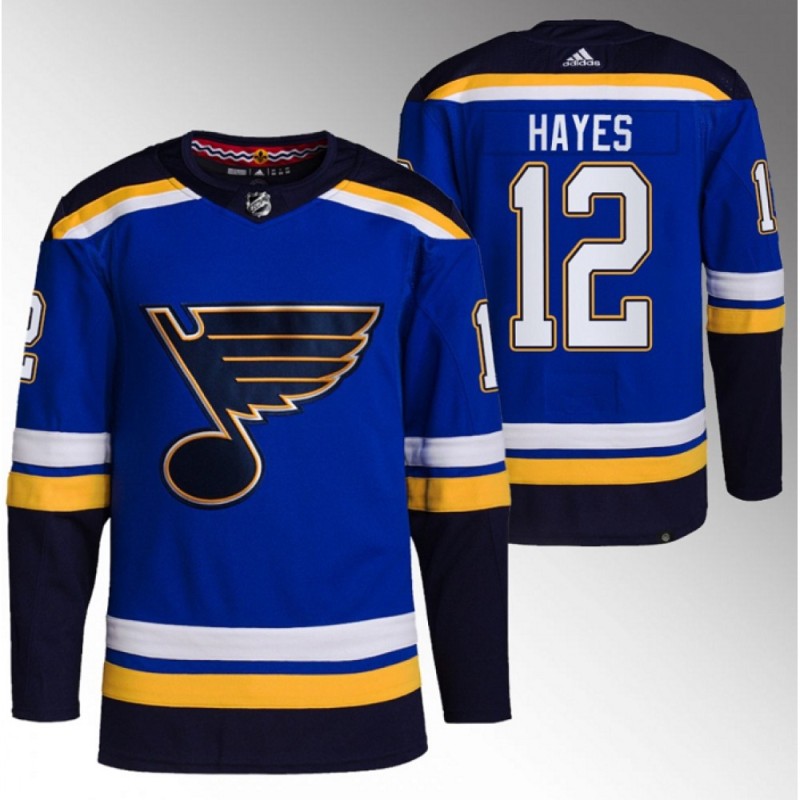 Men's St. Louis Blues #12 Kevin Hayes Blue Stitched Jersey Men's St. Louis Blues #12 Kevin Hayes Blue Stitched Jersey