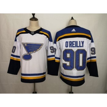 Men's St. Louis Blues #90 Ryan O'Reilly White Stitched NHL Jersey Men's St. Louis Blues #90 Ryan O'Reilly White Stitched NHL Jersey