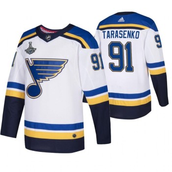 Men's St. Louis Blues #91 Vladimir Tarasenko 2019 White Stanley Cup Champions Stitched NHL Jersey Men's St. Louis Blues #91 Vladimir Tarasenko 2019 White Stanley Cup Champions Stitched NHL Jersey