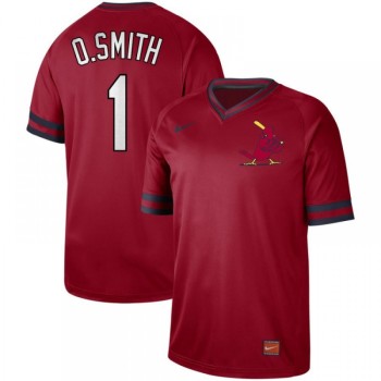 Men's St. Louis Cardinals #1 Ozzie Smith Red Cooperstown Collection Legend Stitched MLB Jersey Men's St. Louis Cardinals #1 Ozzie Smith Red Cooperstown Collection Legend Stitched MLB Jersey