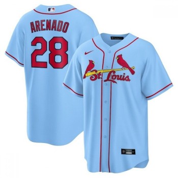 Men's St. Louis Cardinals #28 Nolan Arenado Blue Cool Base Stitched Jersey Men's St. Louis Cardinals #28 Nolan Arenado Blue Cool Base Stitched Jersey