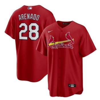 Men's St. Louis Cardinals #28 Nolan Arenado Red Cool Base Stitched Jersey Men's St. Louis Cardinals #28 Nolan Arenado Red Cool Base Stitched Jersey