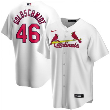 Men's St. Louis Cardinals #46 Paul Goldschmidt White 2020 Stitched MLB Jersey Men's St. Louis Cardinals #46 Paul Goldschmidt White 2020 Stitched MLB Jersey