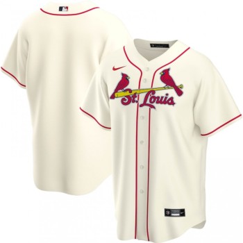 Men's St. Louis Cardinals Blank Cream Cool Base Stitched MLB Jersey Men's St. Louis Cardinals Blank Cream Cool Base Stitched MLB Jersey