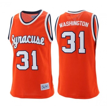 Men's Syracuse Orange #31 Washionton Orange Stitched Basketball Jersey Men's Syracuse Orange #31 Washionton Orange Stitched Basketball Jersey