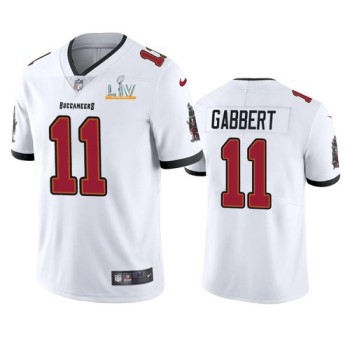 Men's Tampa Bay Buccaneers #11 Blaine Gabbert White 2021 Super Bowl LV Limited Stitched Jersey Men's Tampa Bay Buccaneers #11 Blaine Gabbert White 2021 Super Bowl LV Limited Stitched Jersey