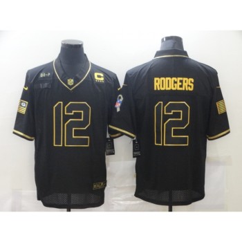 Men's Tampa Bay Buccaneers #12 Tom Brady 2020 Black/Gold Salute To Service With C Patch Limited Stitched Jersey Men's Tampa Bay Buccaneers #12 Tom Brady 2020 Black/Gold Salute To Service With C Patch Limited Stitched Jersey
