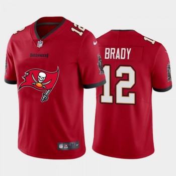 Men's Tampa Bay Buccaneers #12 Tom Brady Red 2020 Team Big Logo Limited Stitched Jersey Men's Tampa Bay Buccaneers #12 Tom Brady Red 2020 Team Big Logo Limited Stitched Jersey