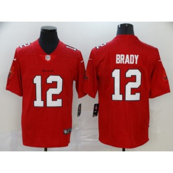 Men's Tampa Bay Buccaneers #12 Tom Brady Red Stitched NFL Jersey Men's Tampa Bay Buccaneers #12 Tom Brady Red Stitched NFL Jersey