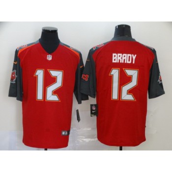 Men's Tampa Bay Buccaneers #12 Tom Brady Red Stitched NFL Jersey Men's Tampa Bay Buccaneers #12 Tom Brady Red Stitched NFL Jersey