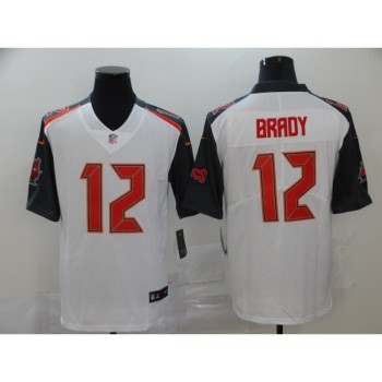 Men's Tampa Bay Buccaneers #12 Tom Brady White Stitched NFL Jersey Men's Tampa Bay Buccaneers #12 Tom Brady White Stitched NFL Jersey