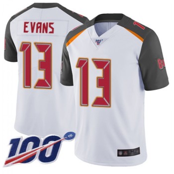 Men's Tampa Bay Buccaneers #13 Mike Evans White 2019 100th Season Vapor Untouchable Limited Stitched NFL Jersey Men's Tampa Bay Buccaneers #13 Mike Evans White 2019 100th Season Vapor Untouchable Limited Stitched NFL Jersey