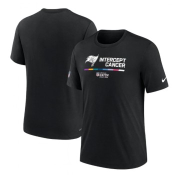 Men's Tampa Bay Buccaneers 2022 Black Crucial Catch Performance T-Shirt Men's Tampa Bay Buccaneers 2022 Black Crucial Catch Performance T-Shirt