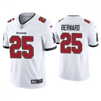 Men's Tampa Bay Buccaneers #25 Giovani Bernard White Vapor Untouchable Limited Stitched Jersey Men's Tampa Bay Buccaneers #25 Giovani Bernard White Vapor Untouchable Limited Stitched Jersey