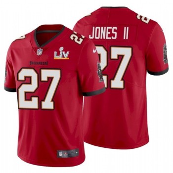 Men's Tampa Bay Buccaneers #27 Ronald Jones II Red 2021 Super Bowl LV Limited Stitched Jersey Men's Tampa Bay Buccaneers #27 Ronald Jones II Red 2021 Super Bowl LV Limited Stitched Jersey