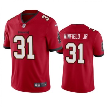 Men's Tampa Bay Buccaneers #31 Antoine Winfield Jr. New Red Vapor Untouchable Limited Stitched Jersey Men's Tampa Bay Buccaneers #31 Antoine Winfield Jr. New Red Vapor Untouchable Limited Stitched Jersey