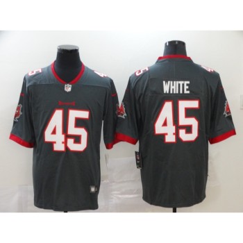 Men's Tampa Bay Buccaneers #45 Devin White New Grey Vapor Untouchable Limited NFL Stitched Jersey Men's Tampa Bay Buccaneers #45 Devin White New Grey Vapor Untouchable Limited NFL Stitched Jersey