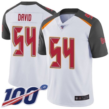 Men's Tampa Bay Buccaneers #54 Lavonte David White 2019 100th Season Vapor Untouchable Limited Stitched NFL Jersey Men's Tampa Bay Buccaneers #54 Lavonte David White 2019 100th Season Vapor Untouchable Limited Stitched NFL Jersey