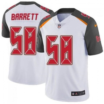 Men's Tampa Bay Buccaneers #58 Shaquil Barrett White Vapor Untouchable Limited Stitched NFL Jersey Men's Tampa Bay Buccaneers #58 Shaquil Barrett White Vapor Untouchable Limited Stitched NFL Jersey