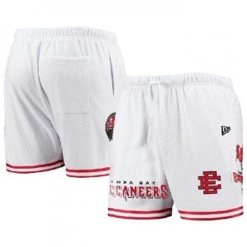 Men's Tampa Bay Buccaneers Pro White/Red Mesh Shorts Men's Tampa Bay Buccaneers Pro White/Red Mesh Shorts