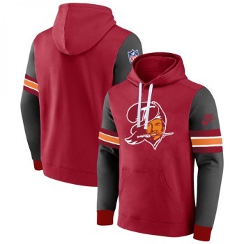 Men's Tampa Bay Buccaneers Red/Grey Pullover Hoodie Men's Tampa Bay Buccaneers Red/Grey Pullover Hoodie