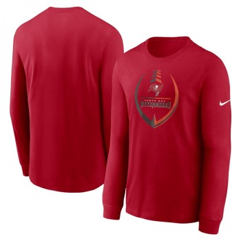 Men's Tampa Bay Buccaneers Red Icon Legend Performance Long Sleeve T-Shirt Men's Tampa Bay Buccaneers Red Icon Legend Performance Long Sleeve T-Shirt