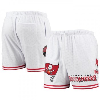 Men's Tampa Bay Buccaneers White Mesh Shorts Men's Tampa Bay Buccaneers White Mesh Shorts