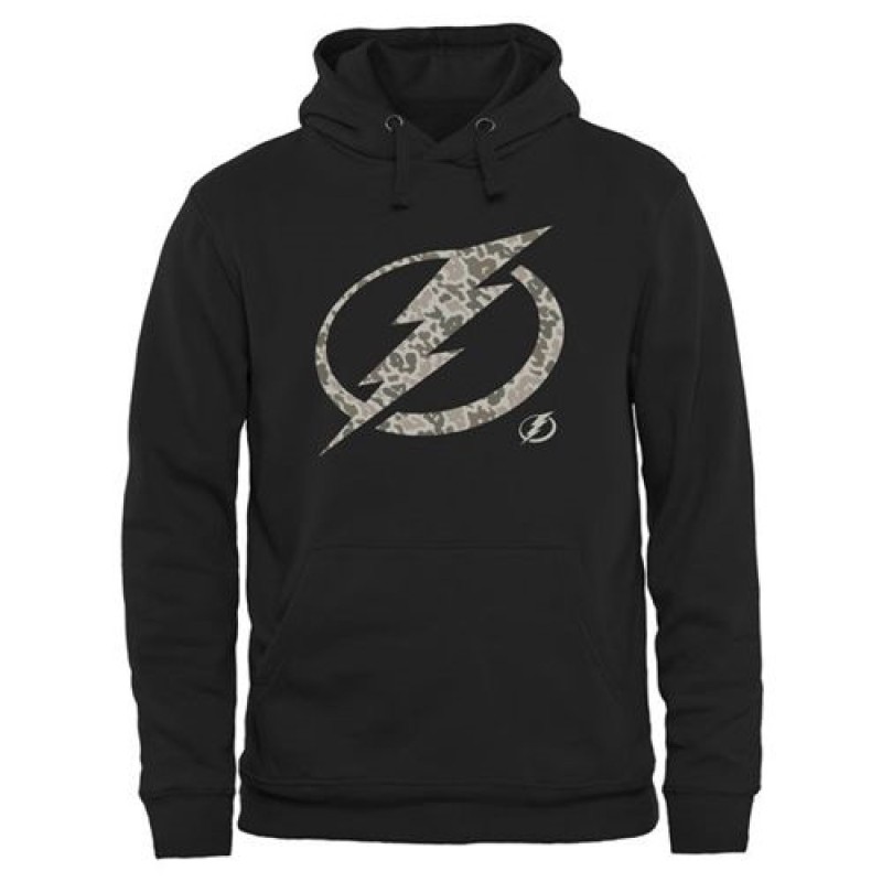 Men's Tampa Bay Lightning Black Rink Warrior Pullover Hoodie Men's Tampa Bay Lightning Black Rink Warrior Pullover Hoodie