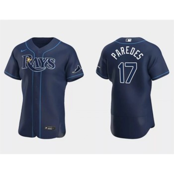 Men's Tampa Bay Rays #17 Austin Meadows Navy Flex Base Stitched Jersey Men's Tampa Bay Rays #17 Austin Meadows Navy Flex Base Stitched Jersey