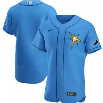 Men's Tampa Bay Rays Blank Blue Flex Base Stitched Jersey Men's Tampa Bay Rays Blank Blue Flex Base Stitched Jersey