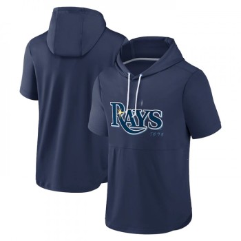 Men's Tampa Bay Rays Navy Sideline Training Hooded Performance T-Shirt Men's Tampa Bay Rays Navy Sideline Training Hooded Performance T-Shirt