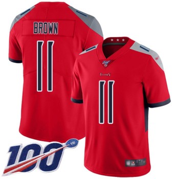 Men's Tennessee Titans #11 A.J. Brown 2019 100th Season Red Stitched Inverted Legend Jersey Men's Tennessee Titans #11 A.J. Brown 2019 100th Season Red Stitched Inverted Legend Jersey