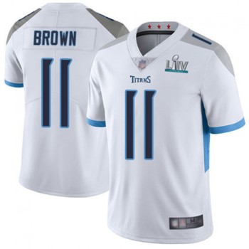 Men's Tennessee Titans #11 A.J. Brown Super Bowl LIV White Vapor Untouchable Stitched NFL Jersey Men's Tennessee Titans #11 A.J. Brown Super Bowl LIV White Vapor Untouchable Stitched NFL Jersey
