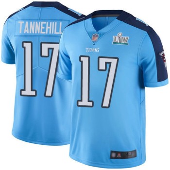 Men's Tennessee Titans #17 Ryan Tannehill Super Bowl LIV Blue Vapor Untouchable Stitched NFL Jersey Men's Tennessee Titans #17 Ryan Tannehill Super Bowl LIV Blue Vapor Untouchable Stitched NFL Jersey