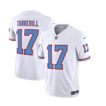Men's Tennessee Titans #17 Ryan Tannehill White 2023 F.U.S.E. Vapor Limited Throwback Stitched Football Jersey Men's Tennessee Titans #17 Ryan Tannehill White 2023 F.U.S.E. Vapor Limited Throwback Stitched Football Jersey